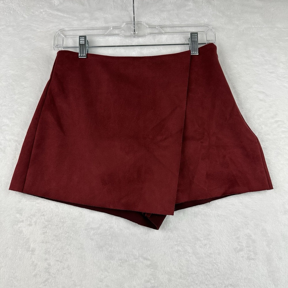 My Kim Collection Red Envelope Skort‎ S Suede Feel